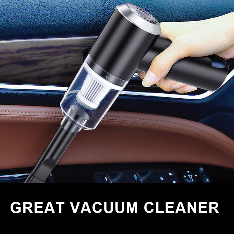 Car Vacuum Powerful Suction 6000PA High Power Mini Portable Handheld Cordless Car Vacuum Cleaner With Led Lights Wet Dry Use for Home&Car Cleaning