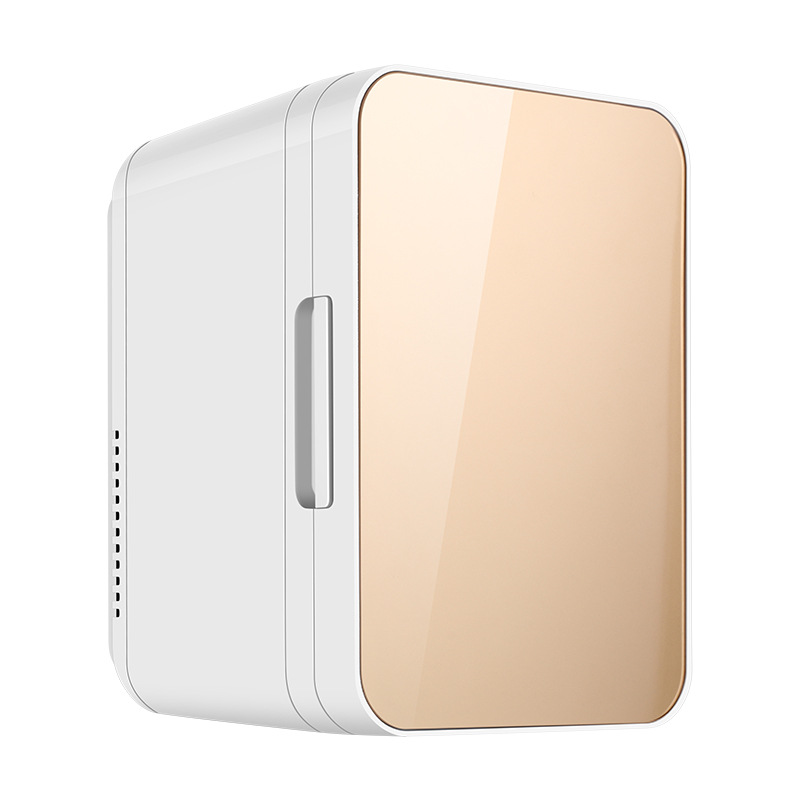 8L Car Refrigerator Vertical Mini Portable Compact Personal Fridge Cooler, 6-10 Liter Capacity Hot And Cold Dual Use For Home,Car