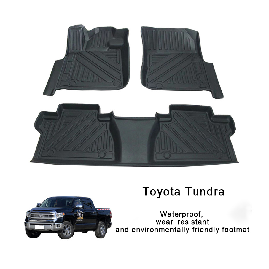 Custom Car Floor Mats for Toyota Tundra Left Drive For 5seat Protection Wear Resistant TPE Floor Mat