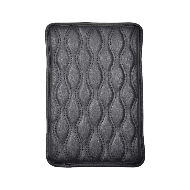Auto Center Console Cover Pad Fit for SUV/Truck/Car, Waterproof Car Armrest Seat Box Cover, Leather Auto Armrest Cover
