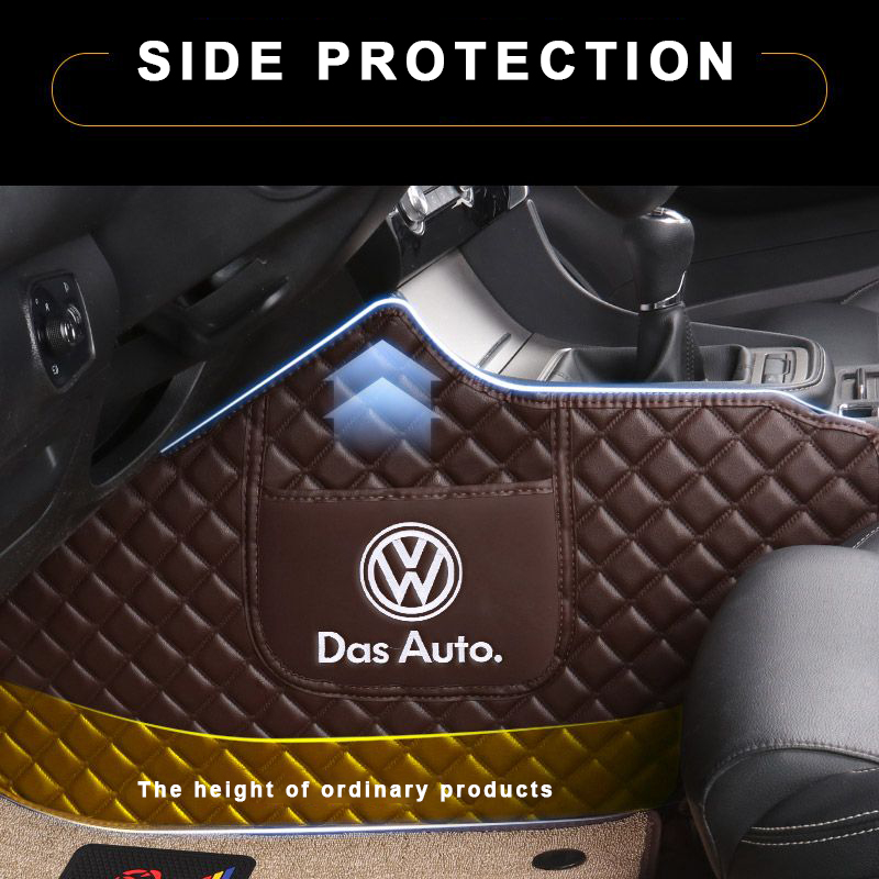 2021 TPE XPE Car Mat Protector Volkswagen/LAVIDA/PASSAT/Santana/T-Cross/ Gran Lavida/Lamando/Tiguan/Volkswagen/Polo Full Surround Car Floor Mat Double Layer