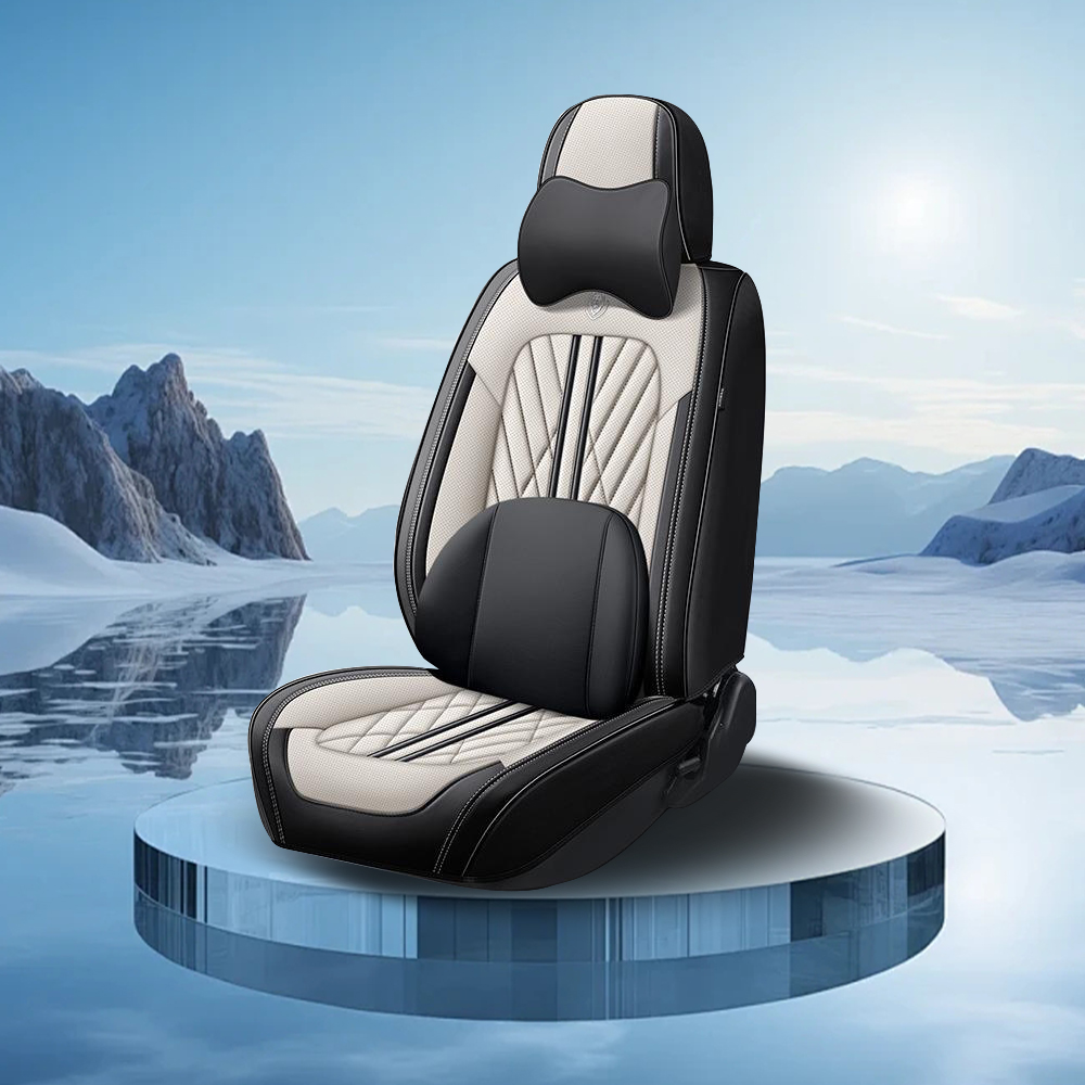 Reticular Nappa Breathable Full Set Universal Car Seat Cover 5 Seats Suitable For 4 Seasons