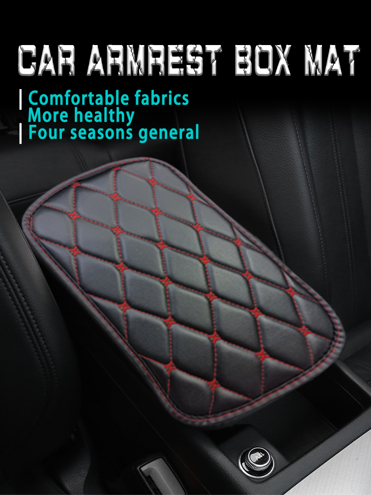 01 Leather Car Armrest Cushion Cover