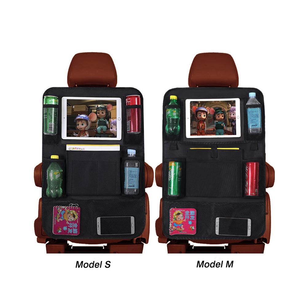 Car Seat Organizer Durable Storage Hanging Bag Multi-pockets Car Backseat Organizer With Tablet Holder for Kids