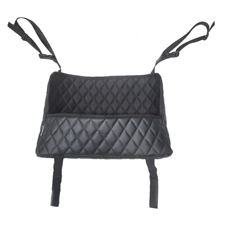 Customized Logo Printing PVC Leather Car Handbag Holder Between Seats Back Storage Organizer Purse Holder for Console Front Seat Storage Bag for Car Front Seats for BMW