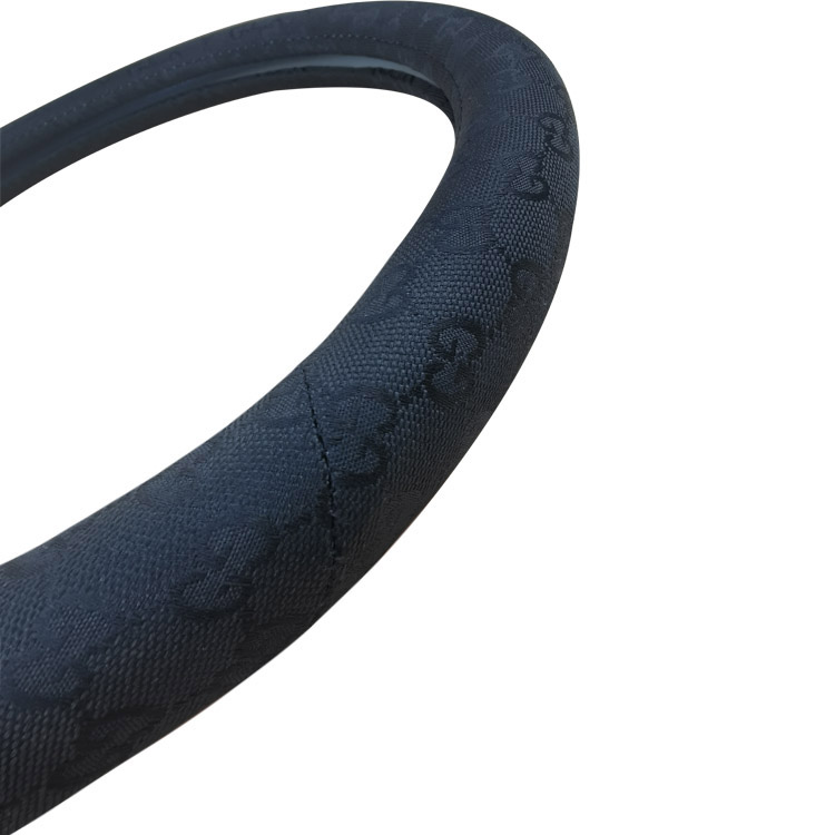  Lovely Four Seasons General Cotton And Linen Fabric And Non-slip High Grade Car Steering Wheel Cover with Embroidery Pattern