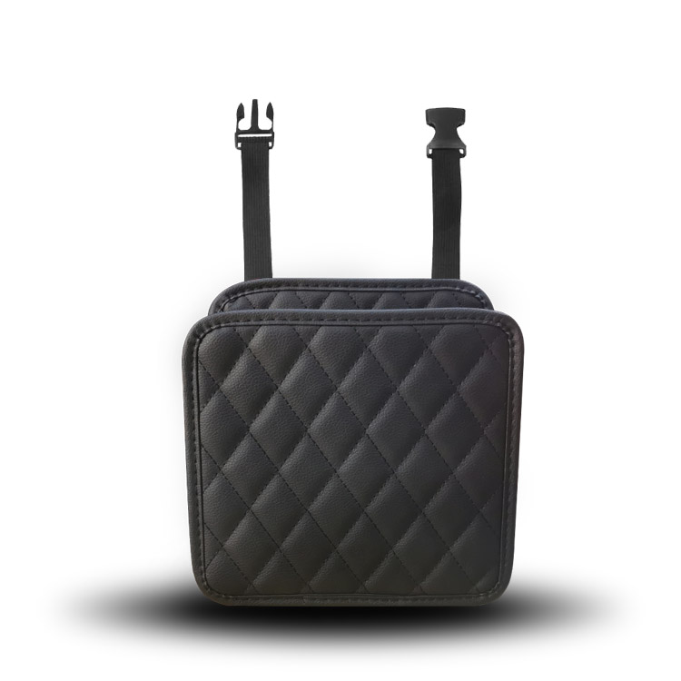 Car Trash Can Waterproof Auto Garbage Bag Leather Car Hanging Rubish Bin Car Interior Accessories Foldable Ashbin