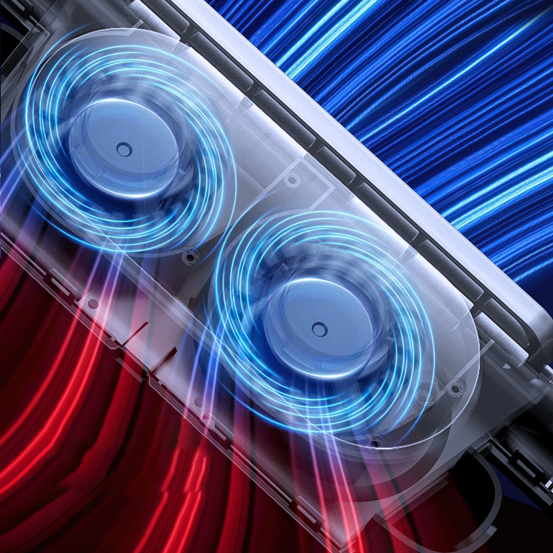 Cooling Fan For Car Seat Independent Switch Without Blade Car Fan With 3 Speeds Strong Wind 5V Rear Seat Air Circulation Fan 