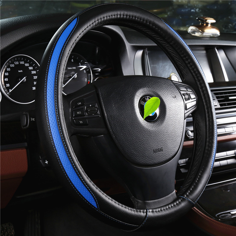 Car Steering Wheel Cover,38 40 42 45 47 50CM Black Universal Microfiber Leather Auto Steering Wheel Covers Breathable Anti-Slip Odorless Steering Wheels Accessories for Men Women