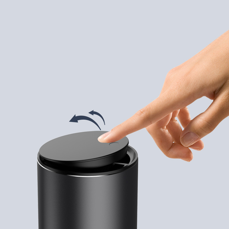 Ben.Jack Car Trash Can Creative Aluminum Alloy ABS Car Bin With 35Pcs Gargabge Bag