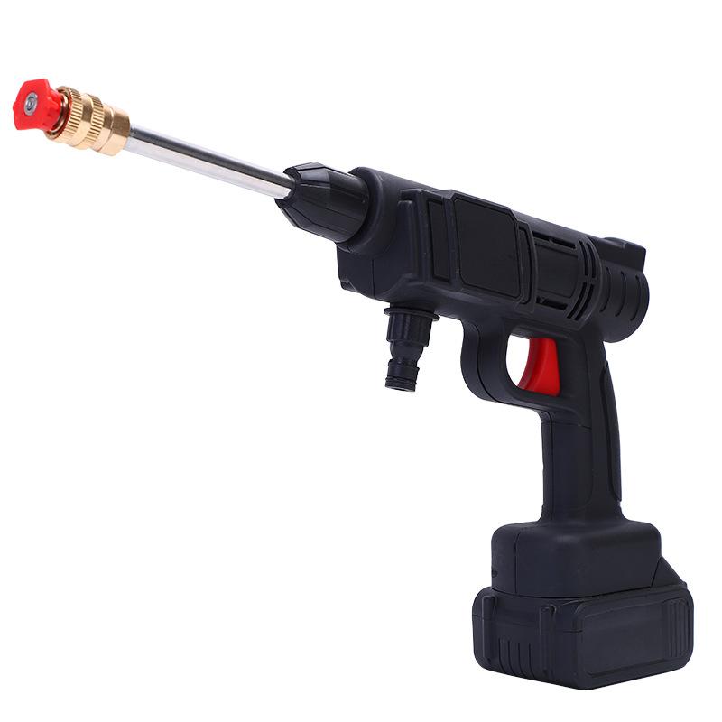 Wash Water Gun Portable Rechargeable Wireless Car Washing Machine Lithium Battery High-pressure Pump Brush Car Water Gun Automatic Cleaning For Home Car