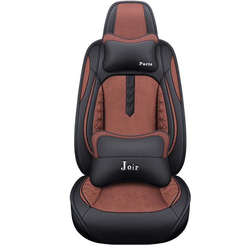  Universal Alcantara Car Seat Cover Leather Car 5 Seat Mat 