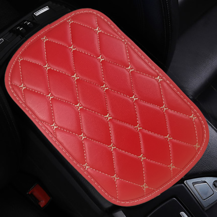 Waterproof Car Armrest Cover for Vehicle SUV Truck Car PU Leather Auto Center Console Cover Cushion Seat Box Cover Interior Car Accessories