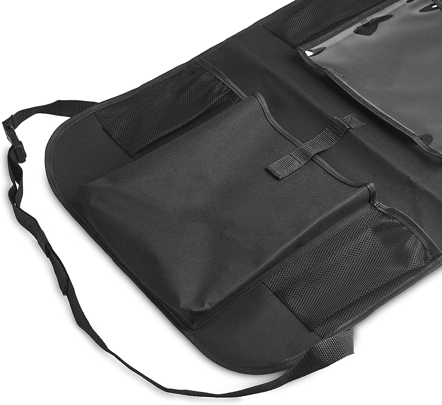  Car Back Seat Organiser with Hanging Bag Rear Seat Organizer with Mesh Pockets Car Backseat Organizer with Touch Screen Tablet Holder