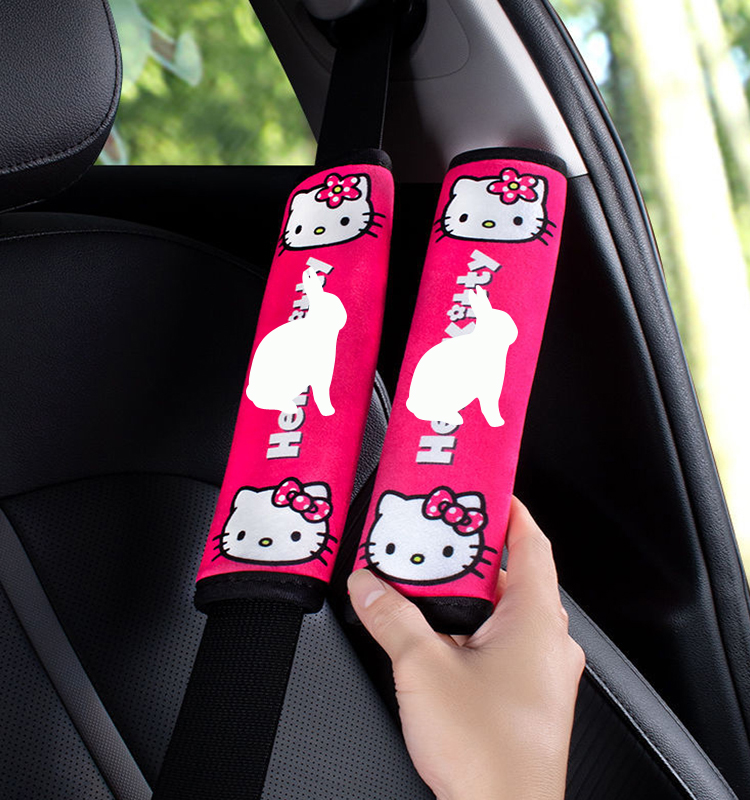 09 Soft Short Plush seat Belt Pad Shoulder Cover