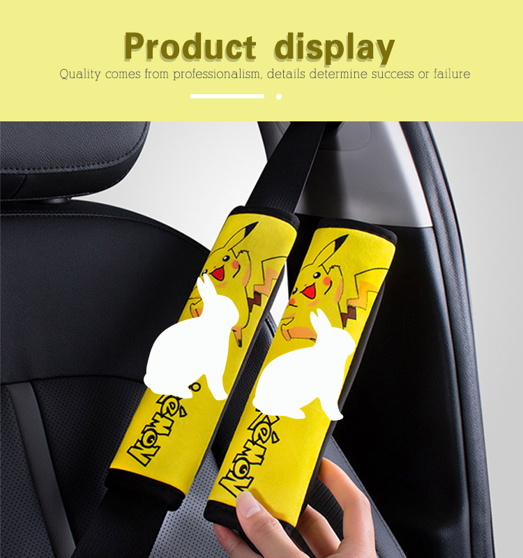 07 Soft Short Plush seat Belt Pad Shoulder Cover