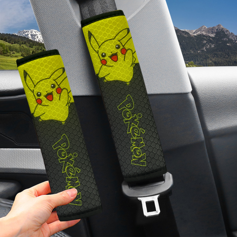 Honeycomb ICE Silk Cartoon Car Seat Belt Shoulder Pads