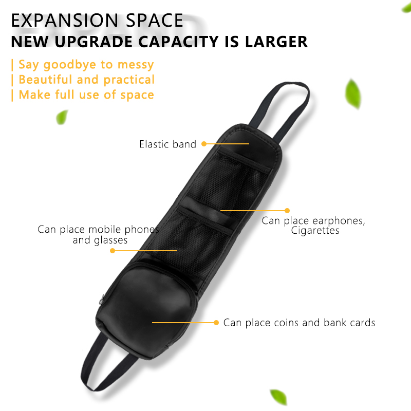 Car Seat Side Organizer Automobile Seat Storage Hanging Bag Multi-Pocket Drink Stuff Holder Mesh Pocket Car Seat Phone Holder for Cars/Truck 