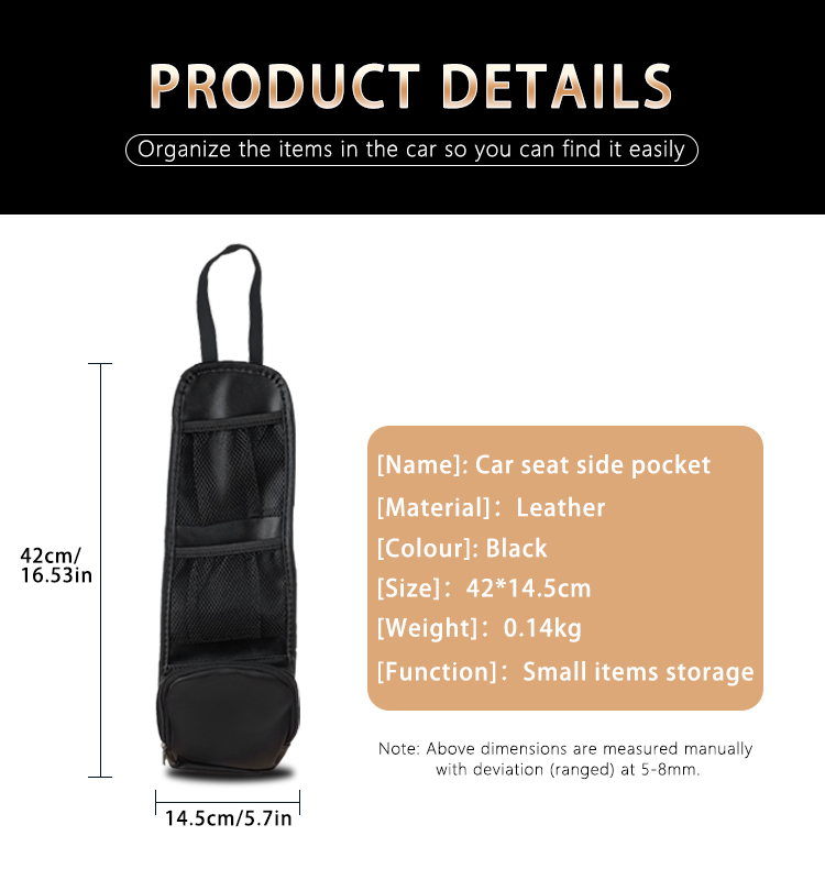 04 Multi-Pocket Seat Storage Hanging Bag