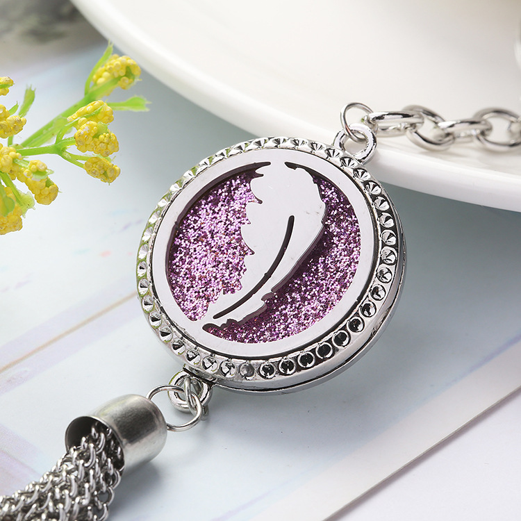 Car Air Freshener Hanging Essential Oil Car Scent Refresh Whole Car Air Refresheners for Automotive Home And Office Aromatherapy Air Fresher Stainless Steel Diffuser Pendant