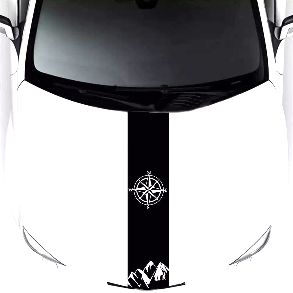 Hood WRC Car Sticker Machine Cover Personality Drawing Stripe Stickers Modified Body Stickers