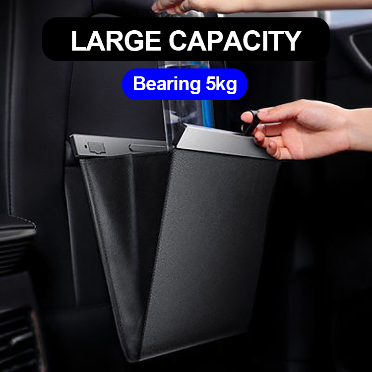 Car Trash Bag Foldable Large-Capacity Rear Seat Car Bin Waterproof Storage Hanging Garbage Bag