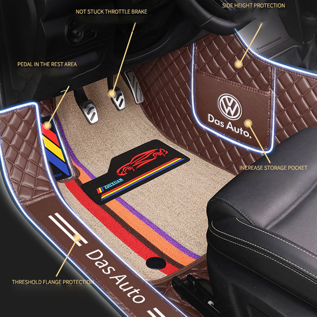 2021 TPE XPE Car Mat Protector Volkswagen/LAVIDA/PASSAT/Santana/T-Cross/ Gran Lavida/Lamando/Tiguan/Polo Full Surround Car Floor Mat Single Layer