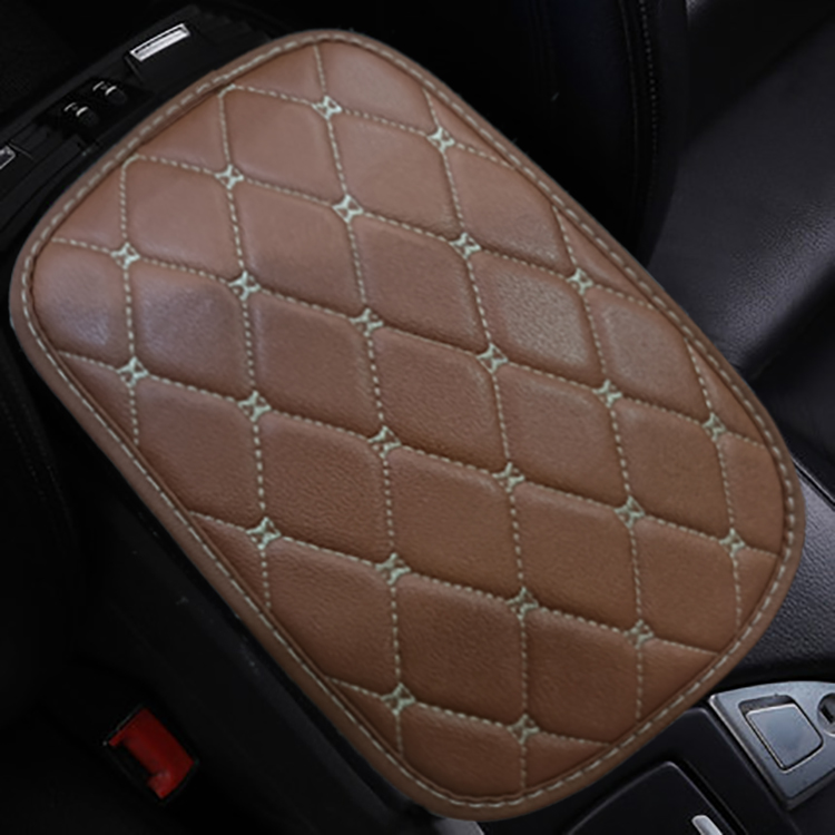 Waterproof Car Armrest Cover for Vehicle SUV Truck Car PU Leather Auto Center Console Cover Cushion Seat Box Cover Interior Car Accessories