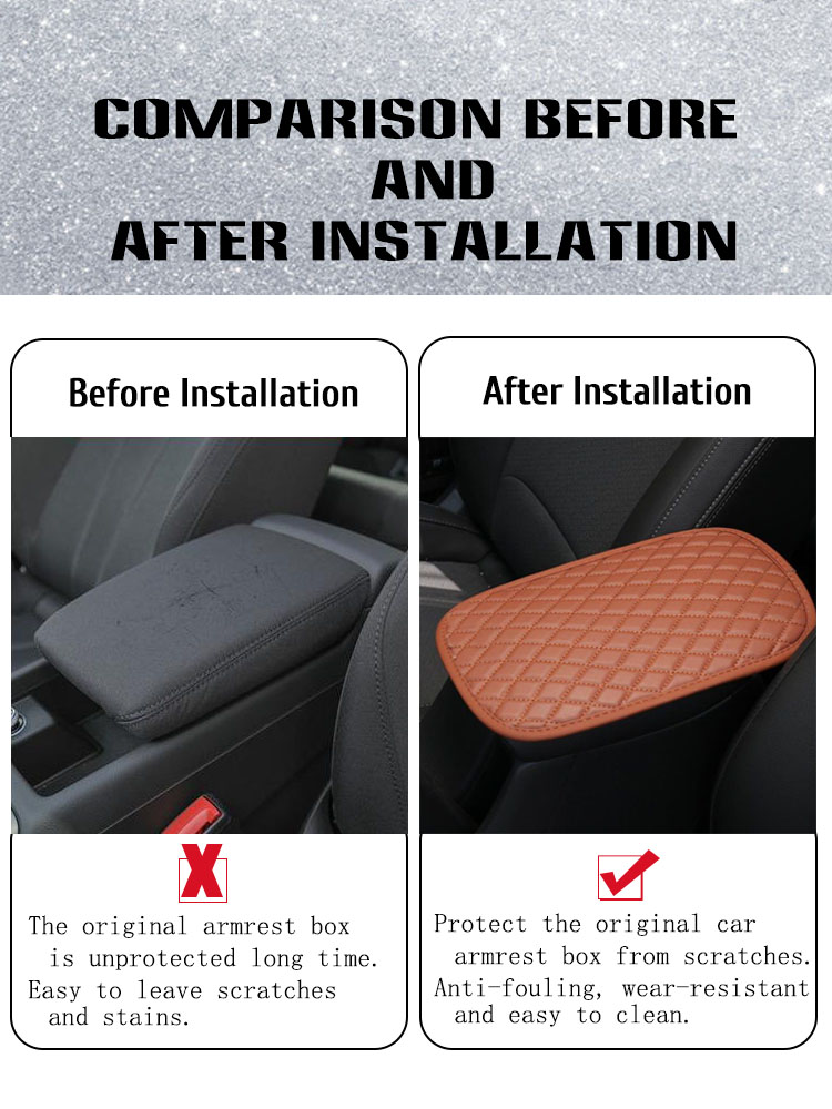 02 Universal Car Armrest Box Cushion Cover