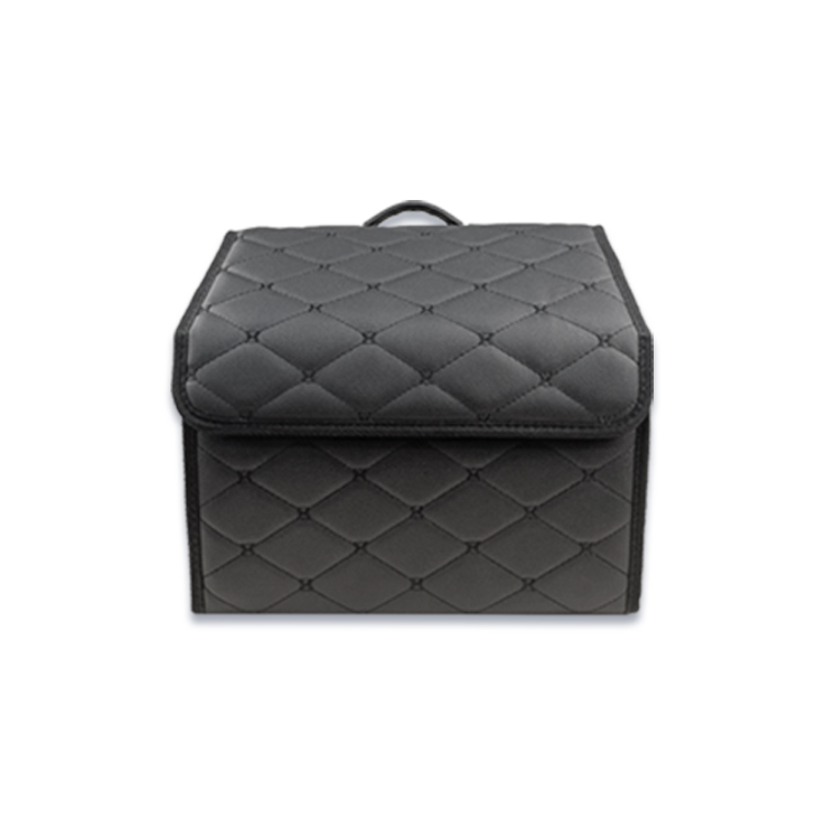 Diamond Embroidery PU Leather Car Storage Box Paperboard Trunk Organiser Multi-Functional Organizer Box