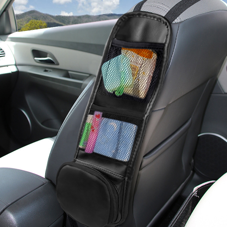 Car Seat Side Organizer Automobile Seat Storage Hanging Bag Multi-Pocket Drink Stuff Holder Mesh Pocket Car Seat Phone Holder for Cars/Truck 