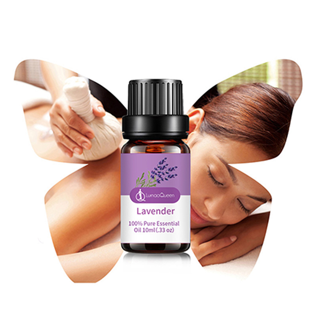 Lunaqueen Plant Extract Essential Oil for Massage for Skin Care Lavender Lemongrass Eucalyptus Rosemary Aromatherapy Oil