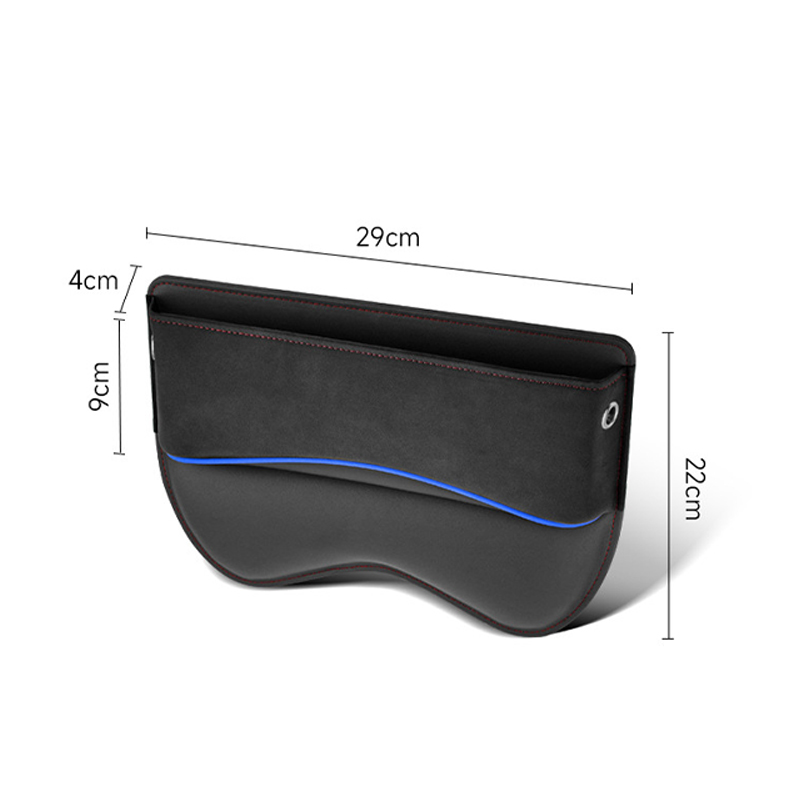 Alcantara+Leather Car Seat Gap Storage Box Car Seat Pocket Gap Filler Font Row Car Seat Gap Organizer Adjustable Car Console Side Seat Filler Fit For Phone, Card, Glasses, Key