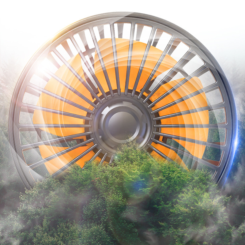 Triple Heads Car Cooling Fan Multi Angle Rotatable 3 Heads USB/Cigarette Lighter Vehicle Fan Adjustable Auto Cooler Electric Fan(Include a Hidden Perfume Box)