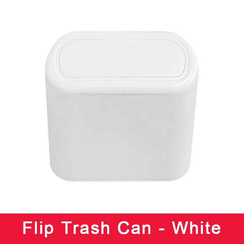 Car Trash Can ABS Car Seat Back Garbage Bag Car Accessories Door Hanging Storage Box