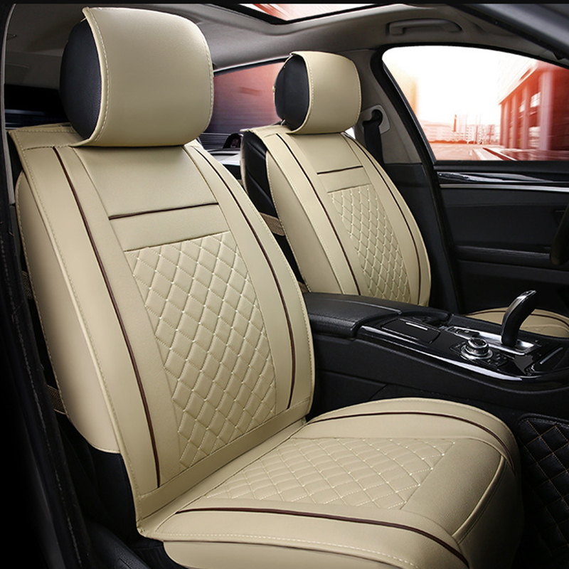 3D Large Surrounding Car Seat Cushion Wear-resisting Leather Cushion Protective Seat Cushions Universal Fit Most Vehicles