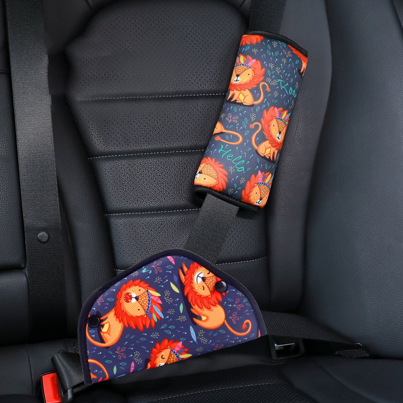 Seatbelt Covers,Seat Belt Cushion for Kids,Kids Car Seat Strap Covers,Carseat Safety Strap Shoulder Pads Protector,Auto Children Head Neck Support Seatbelt Pillow