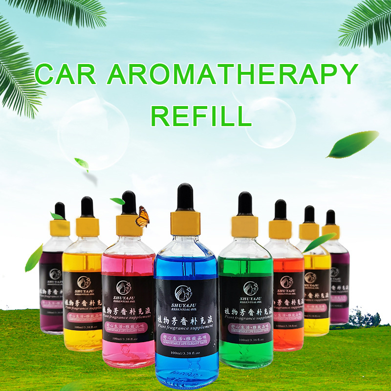 100ml Car Aromatherapy Essential Oil Refill Car Perfume Humidifier Essential Oil Refill Lasting Fragrance