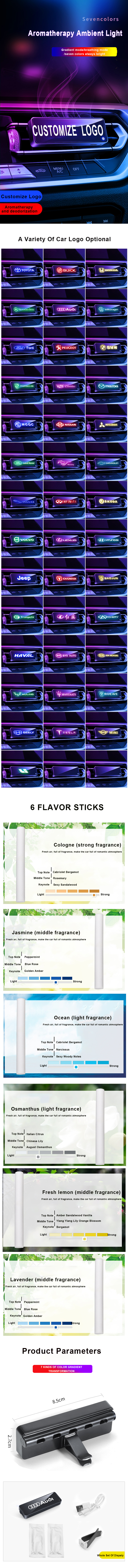 Car Air Outlet Atmosphere Light