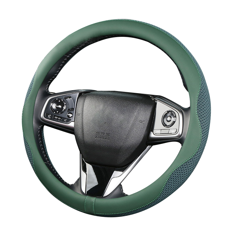  Car Steering Wheel Cover with Honeycomb Mesh Ice Wire Breathable Design for Women Men Sweat Absorption Car Accessories Fit for Summer