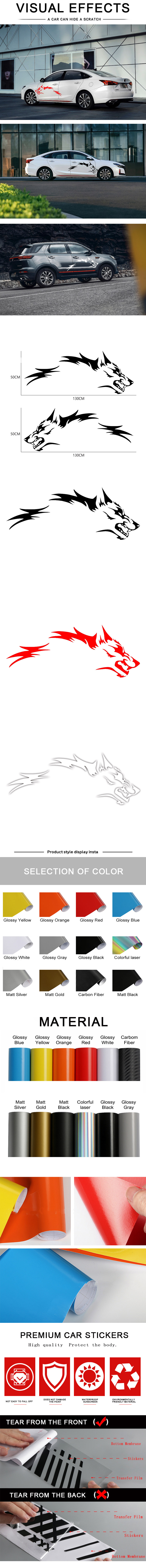 Car Stickers Wolf Totem Personality Decorative