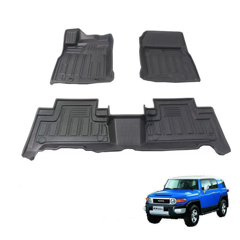 TPE Toyota Cruiser FJ Floor Mats Compatible for 2010-2020 Car Accessories All Weather Mat Liners Front Rear 2 Row Seat Left-hand Drive