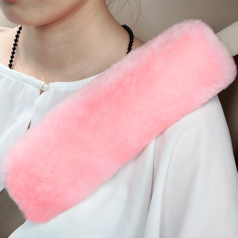 Authentic Sheepskin Car Seat Belt Cover, Buckle Cushion Protector - Seat Belt Covers for Adults - Women And Men, Kids, Babies 