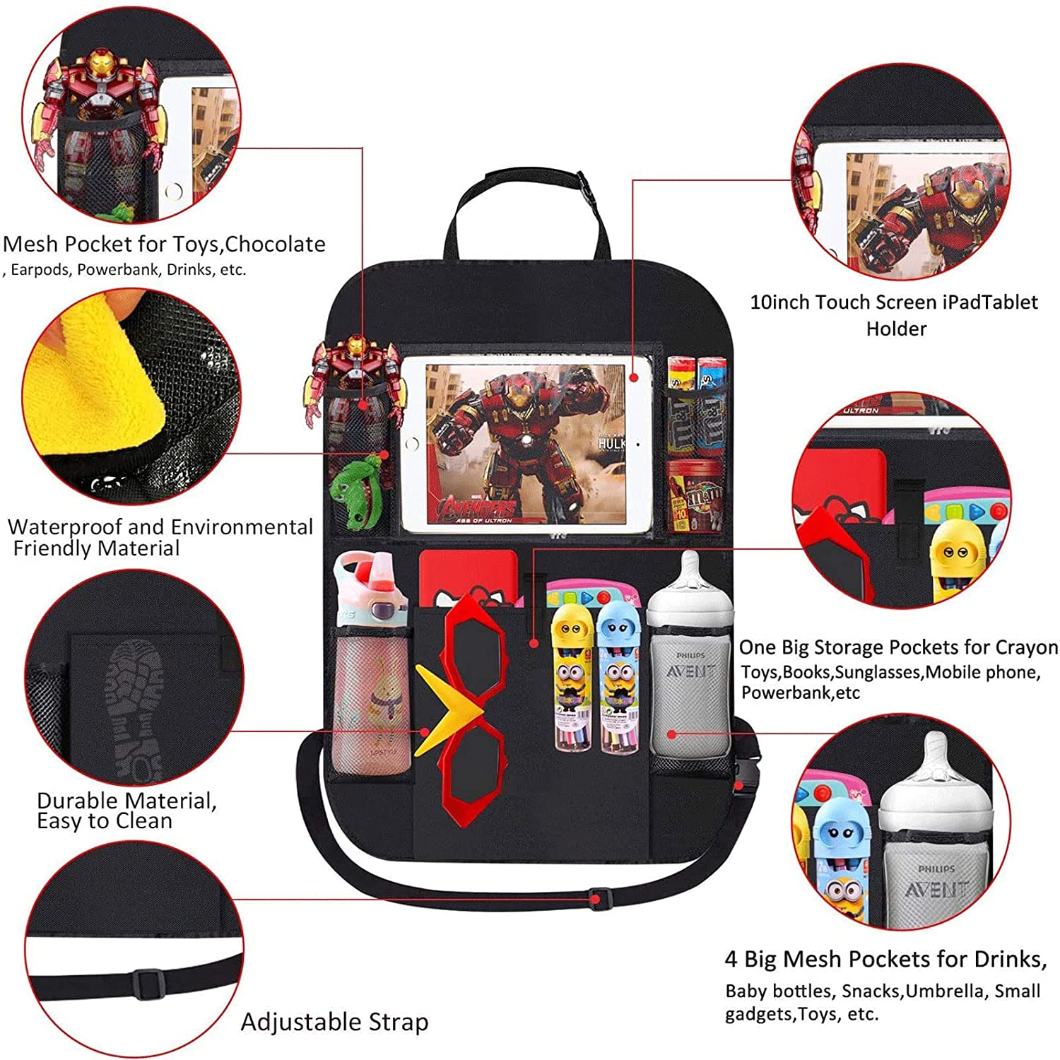 10 Car Seat Organizer