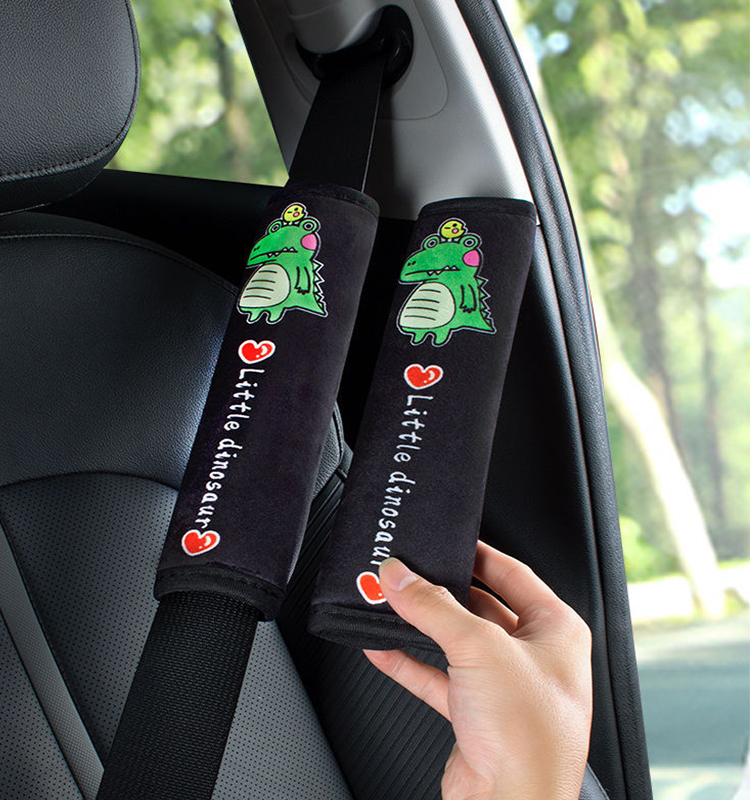 10 Soft Short Plush seat Belt Pad Shoulder Cover