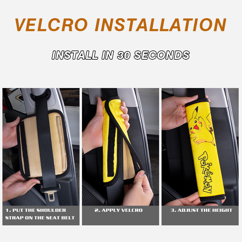 Soft Short Plush For Three-dimensional Hemming And Non-slip Silicone Bottom Seat Belt Pad Shoulder Cover 