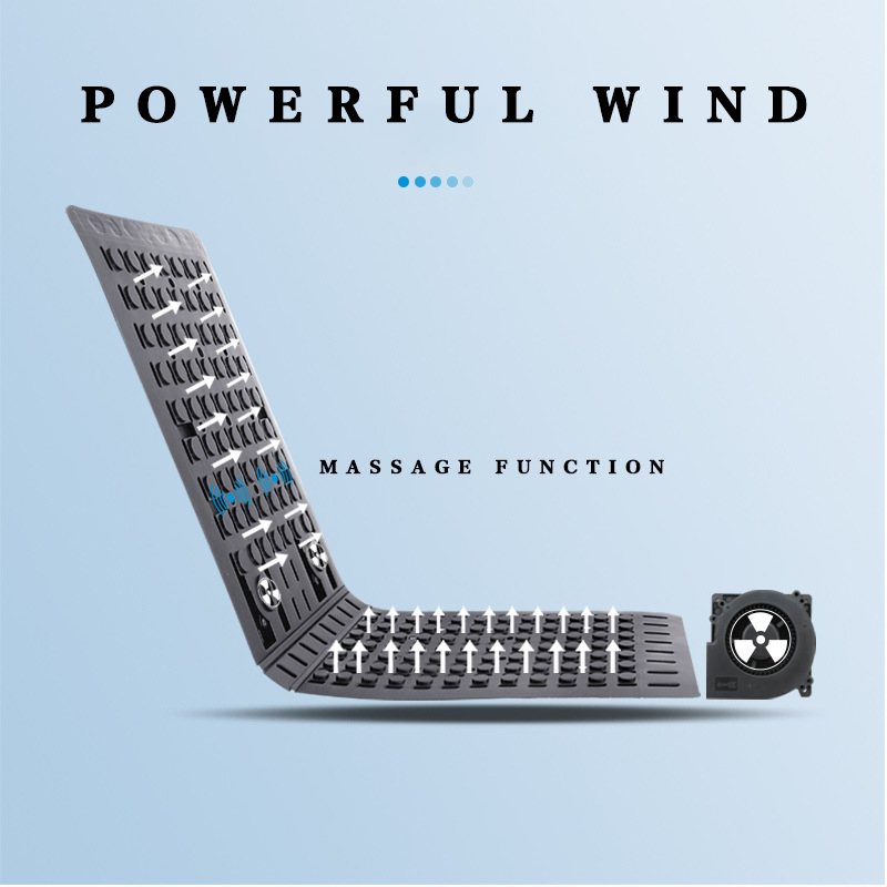 Summer Ice Silk Breathable Leather Car Seat Cover with Fan for Ventilation