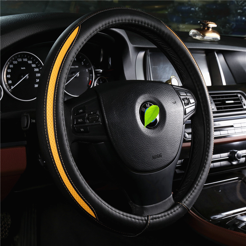 Car Steering Wheel Cover,38 40 42 45 47 50CM Black Universal Microfiber Leather Auto Steering Wheel Covers Breathable Anti-Slip Odorless Steering Wheels Accessories for Men Women