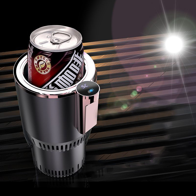 12V Car Heating Cup Car Heated Mug Dual Cooling Intelligent Cooling Car Warm Milk Cup