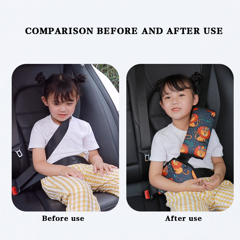 Seatbelt Covers,Seat Belt Cushion for Kids,Kids Car Seat Strap Covers,Carseat Safety Strap Shoulder Pads Protector,Auto Children Head Neck Support Seatbelt Pillow